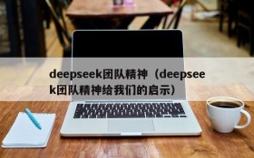 deepseek团队精神（deepseek团队精神给我们的启示）