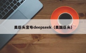 美巨头宣布deepseek(美国巨头)