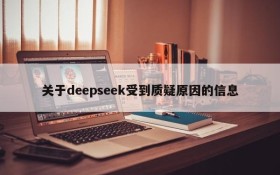 关于deepseek受到质疑原因的信息