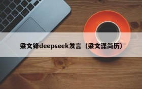 梁文锋deepseek发言(梁文潇简历)