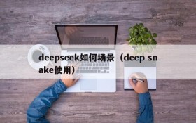 deepseek如何场景(deep snake使用)