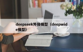 deepseek外接模型（deepwide模型）