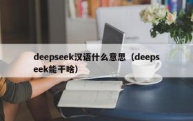 deepseek汉语什么意思(deepseek能干啥)