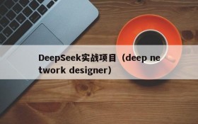 DeepSeek实战项目（deep network designer）