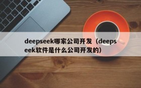 deepseek哪家公司开发(deepseek软件是什么公司开发的)