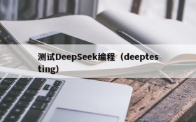 测试DeepSeek编程（deeptesting）