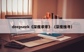 deepseek《深度求索》（深度搜寻）