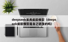 deepseek采用底层模型(deepseek底层模型是自己研发的吗)