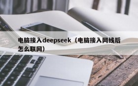 电脑接入deepseek（电脑接入网线后怎么联网）