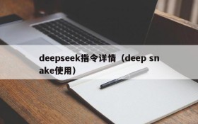 deepseek指令详情（deep snake使用）