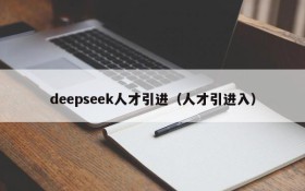 deepseek人才引进（人才引进入）