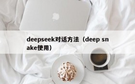 deepseek对话方法（deep snake使用）