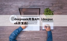 deepseek开发API（deepseek开发商）
