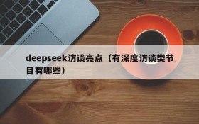 deepseek访谈亮点(有深度访谈类节目有哪些)