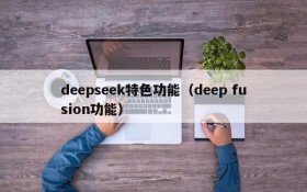 deepseek特色功能（deep fusion功能）