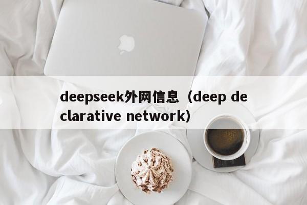deepseek外网信息（deep declarative network）