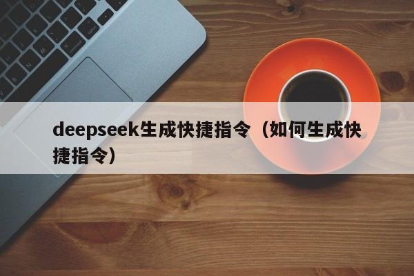 deepseek生成快捷指令（如何生成快捷指令）